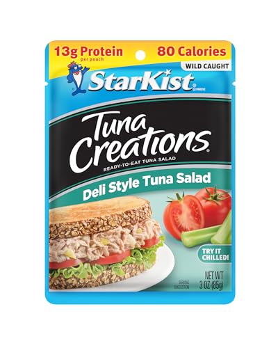 Image of StarKist Tuna Creations Deli Style Tuna Salad Pouch (3 oz - 24 Pack) Wild Caught, High Protein Shelf Stable Seafood, Gluten Free, Soy Free, No Draining, Ready to Eat for Salads and Sandwiches