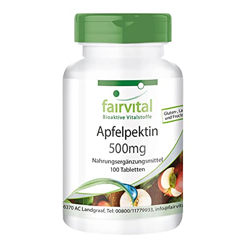 Apfelpektin Tabletten - mit löslichen Ballaststoffen, Calcium und Vitamin C - VEGAN - 100 Tabletten Cover
