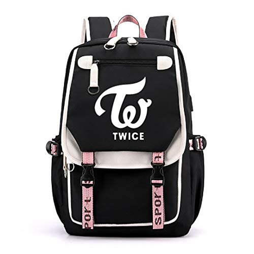JUSTGOGO Korean KPOP TWICE GOT7 MONSTAX Stray Kids Backpack Daypack Handbag School Bag Mochila Bookbag