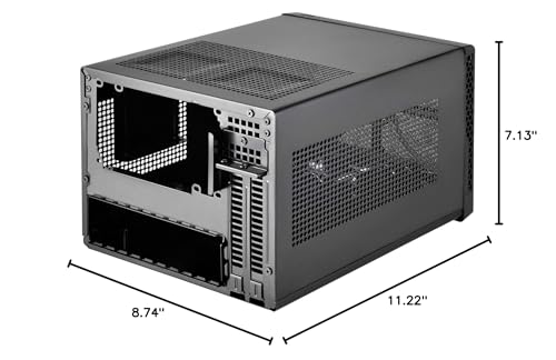 Image of SilverStone Technology Ultra Compact Mini-ITX Computer Case with Mesh Front Panel Black (SST-SG13B-USA)
