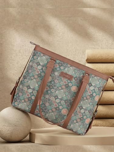 Image of Stylish Tote Bags for Office Use | Laptop Bag 15.6 inch | Purse for Women | Vegan Leather Handbag | Daily & Travel Use |