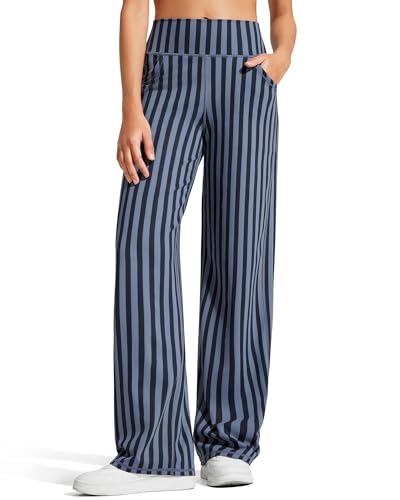 Image of Promover Wide Leg Pants Woman Yoga Pants with Pockets Stretch Loose Casual Lounge Sweatpants Petite /Regular /Tall