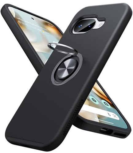 JAME for Google Pixel 9A Case with Ring Stand Shockproof Slim Phone Case