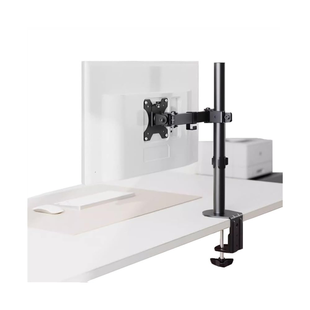 SaryEdge Height - Adjustable Monitor Stand Arm Single Monitor Mount for 13–32" Screens up to 17.6 lbs, Adjustable Monitor Mount Arm Full Motion with C-Clamp &,