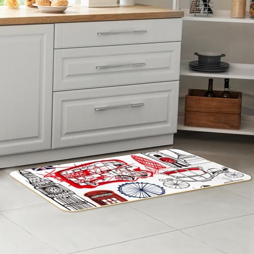 Tapete de cocina absorbente y alfombra lavable para pasillo o cuarto de lavado 7