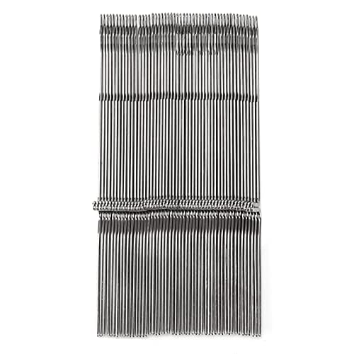 Juego de 50 agujas para tejer, agujas de acero inoxidable para máquinas de tejer, agujas de repuesto de alta dureza, duraderas y altamente pulidas, compatibles con las máquinas de