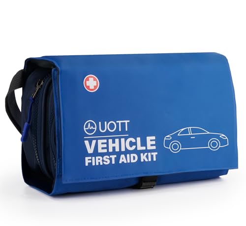 UOTT First Aid Kit for Car – Vehicle Emergency Kit with Detachabl...