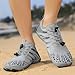 ERTUPE Hike Barefoot Shoes for Women Men Wide Toe Box Water Shoes Non Slip Breathable Lightweight Sneakers for Hiking Walking Running Swimming Beach Pool Yoga Footwear Grey