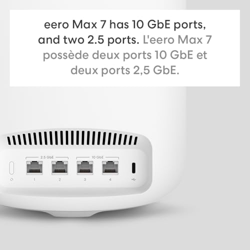 Amazon eero Max 7 (3-pack) with Amazon eero Outdoor 7 (1-pack) mesh wifi system