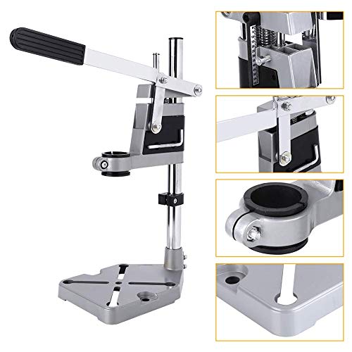 Soporte para Taladro, Soporte Taladro Vertical Columna para Taladro Soporte Taladradora Soporte de Taladro de Mesa Ajustable Universal Soporte para Prensa de Taladro,profundidad 2,4 ",acero Al Carbono