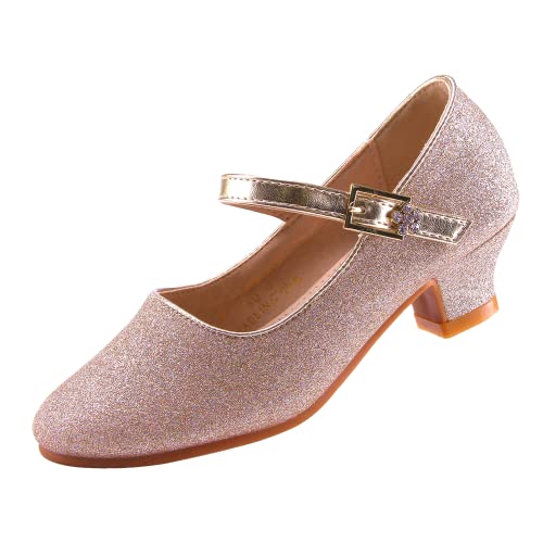 EIGHT KM Mädchen High Heel Kleid Schuhe Mary Jane Prinzessin...