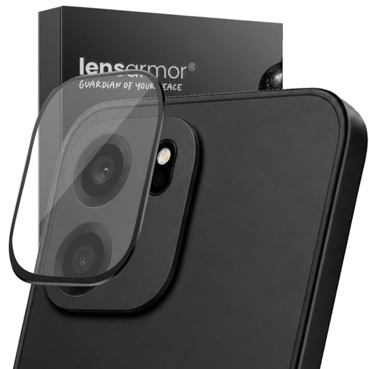 Image of Lensarmor Compatible with OnePlus Nord CE6 Black Camera Lens Protector (1 Pack) - Premium 9H Tempered Glass, Military-Grade Protection, Ultra-Clear Transparency & Case-Friendly Design