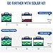 ECO-WORTHY 260W Flexible Solar Panel Kit for Golf Cart,1040wh/day Generation,Charge While Driving,Extend Battery Life,Go Further：2pcs 130W Solar Panel,24V/36V/48V/60V/72V MPPT Boost Charge Controller