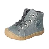 RICOSTA Unisex - Baby Lauflernschuhe Georgie,Kinder Boots,WMS:Weit,lose Einlage,terracare,gefüttert,schnürschuhe,schnürer,Salbei (570),22 EU