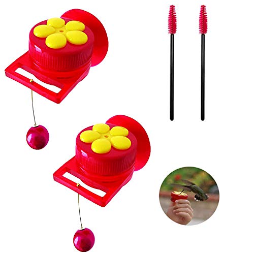 Foetest Handheld Window Hummingbird Feeder 2 Pack