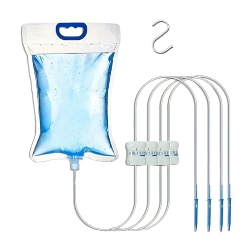 Erconsso Outdoor Automatisches Bewässerungssystem,Pflanzen Tropf Bewässerungsbeutel Automatik - Pflanzenbewässerungssystem Mit 4 Ausgängen Für Urlaub Büro Wohnung Grower Terrasse Jungbäume