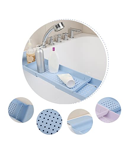 Baignoire rack extensible blanc avec support serviette - 6
