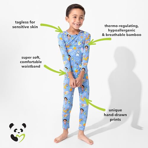 Bellabu Bear Dora Rayon from Bamboo Two-Piece Pajamas for Boys & Girls2