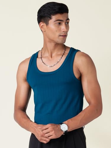 Image of DAMENSCH Anti-Bacterial Anti Odour Soft Pinstripe Cotton Vest