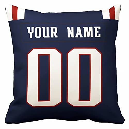 Image of ANTKING Throw Pillow 2 Pack with Custom Name and Number Personalized Gift for Men Women Boys