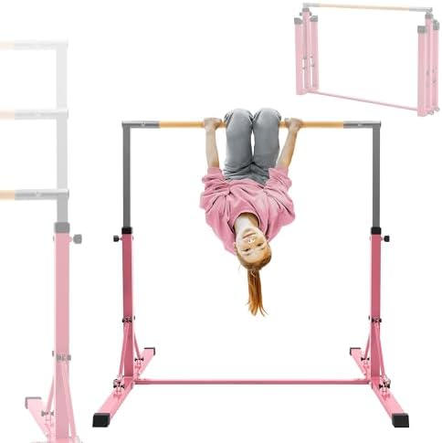 Hauki Barra de Gimnasia Artística Horizontal para Niños Azul/Púrp...