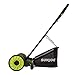 Sun Joe Lawn Mower, 16 Inch Manual Reel Push Behind Machine, Outdoor Equipment with Removable Grass Catcher and Adjustable Cutting Height