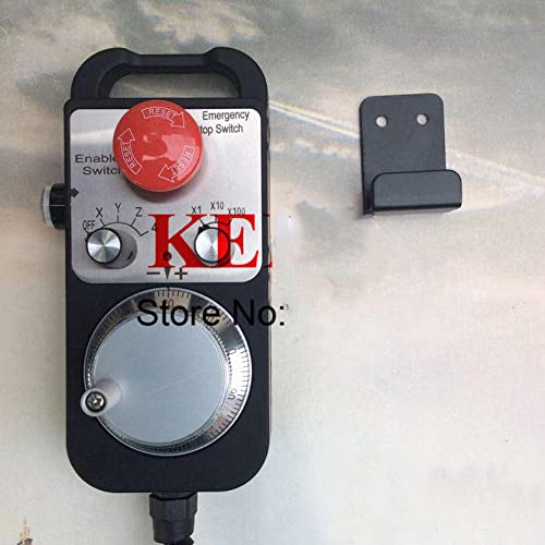 CNC Pulse Generator 24V PLC electronic Handwheel with Emergency Stop