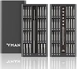 VMAN 63 in 1 Small Precision Screwdriver Set, Professional Mini Magnetic Repair Tool Kit for Ring Doorbell, Computer, Laptop, iPhone, Eyeglass, Xbox, PS4, PS5, Switch, Watch, MacBook, PC, Electronics