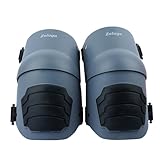 Zeluga 15-396 Heavy Duty Knee Pads with Anti-slip Strong Double Straps, Ultraflex Work Knee Foam Padding Pads, Safety for Indoor and Outdoor Use, Gray/Black