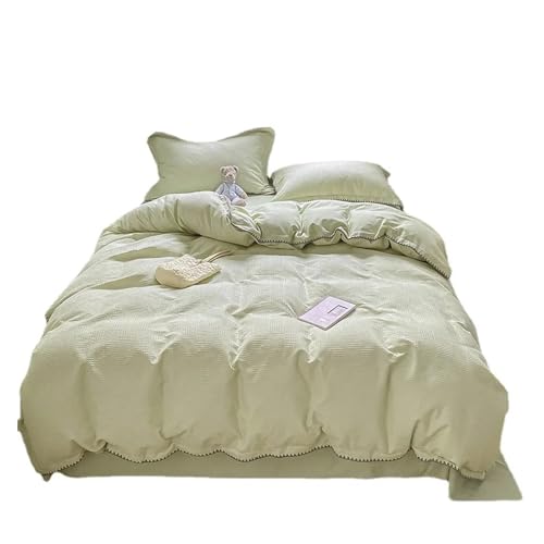 Ropa de cama de algodón lavado con jacquard para un descanso fresco 7