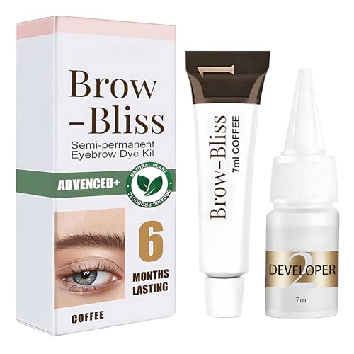 Set De Tinte Para Pestañas Y Cejas, Colores Para Cejas, Tinte De Pestañas 2 en 1, Aspecto Natural Efecto Duradero, Apto Para Uso En Salones Y En Casa (Castaño Claro)