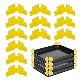 Trennwände für Gefriertrockner – 12 Stück, Mehrzweck-Eisbehälter, Gefrierschrank-Organizer, Aufbewahrungszubehör, stapelbare Tabletts, Zubehör mit platzsparender Konstruktion für Küche und