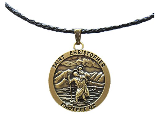 Halskette mit Anhänger aus Metall, bronzefarben