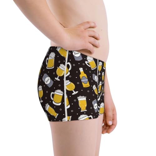 Boys' Cotton Boxer Brief Soft Underwear-Beer In A Bottle2
