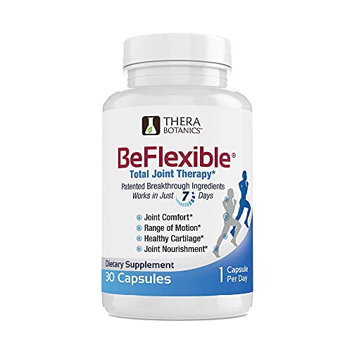 BeFlexible Natural Joint Supplement with Boron & Boswellia Extract - Scientifically Shown to Support Joint Pain Relief - Plant Based Nutritional Supplements to Help Improve Flexibility - 30 Count