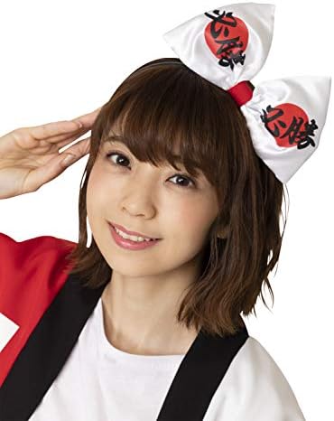 （21:30時点） クリアストーン(Clearstone) 応援グッズ 必勝リボンカチューシャ ユニセックス ホワイト