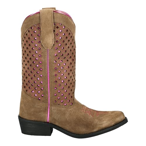 Smoky Mountain Western Boots Girls Magnolia Leather Brown 3410Y3