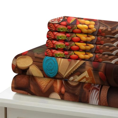 Housse de couette microfibre de qualité supérieure avec impression 3D banane fraise - 7
