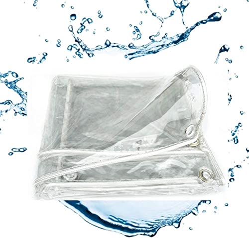 Bâche en PVC transparente 0,5 mm imperméable 1,1x8m