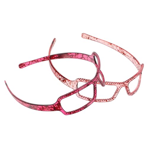 Ipetboom 2pièces Bandeaux Pour Cheveux Femme Et Fille Design Lunettes Créatif Bandeau Maquillage Visage Confortable Sans Pression Accessoire Mode Fête Photo