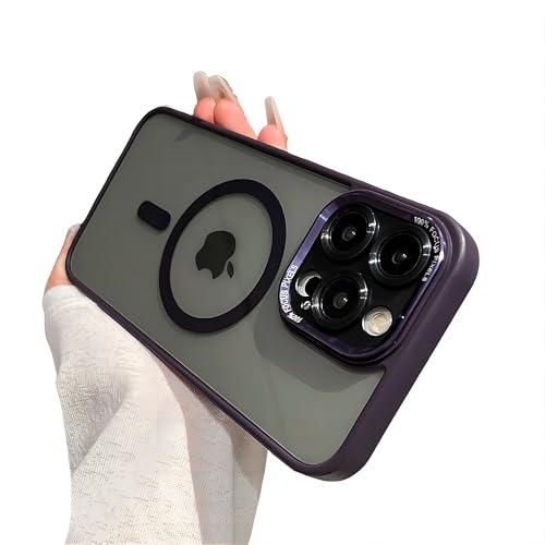 YAOZOCASE iPhoneP[XA[MagSafeΉ] NX^^{^JYی NAVR ϏՌJo[ X}zP[X (p[vAiPhone 12 Pro Max)