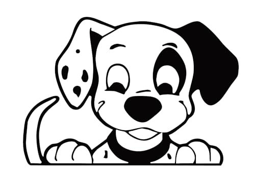 Vinilo decorativo cachorro dálmata 22"x32"