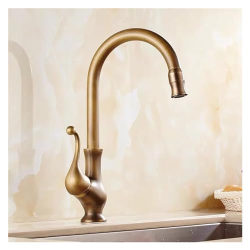 Grifo mezclador 360 de agua fría y caliente para lavabo vintage modelo AB