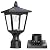 Solar Post Lights, 6000K Dusk to Dawn Solar Lamp Post Light with Pier Mount Base, Solar Post Lights Outdoor Waterproof for Garden Yard Landscape Pole Pillar, Outside Decorative Lamp(Cool White)
