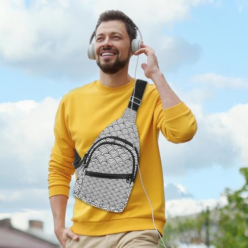 Mochila de pecho unisex para viajes urbanos y rutas de senderismo ligeras 3