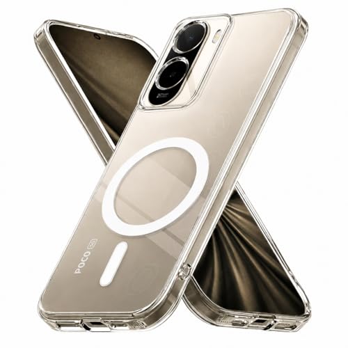 Image of Spazy Case Poco C81 5G Back Cover | Crystal Clear Anti-Yellow Case | Premium Abstract Design | Shockproof Slim Fit | Scratch Resistant Transparent Cover for Poco C81 5G