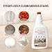 QKLYXEN 2 Bottle Floor Cleaning Solution Compatible with Roborock (Q5/Q7/Q8/Q10/S7/S8/Saros 10R/F25/Qrevo Series), Floor Cleaner Refill for All Robot Vacuums & Cordless Wet Dry Vacuum with Mopping