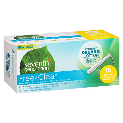 Organic Essentials Certified Organic Cotton Tampons-16 regular w/ applicator