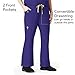 WonderWink Origins Women’s Romeo Flare Leg Cargo Pant - Grape, M