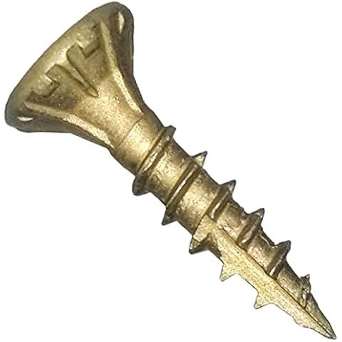 Jake Sales #8 x 3/4" Bronze Star Exterior Coated Wood Screw Torx/Star Drive Head - Multipurpose Exterior Coated Torx/Star Drive Wood Screws - (1 Pound - 381 Approx. Screw Count) Cover